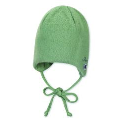 STERNTALER Čiapka na zaväzovanie vlnená podšitá MERINO green uni 35 cm -0-1 m