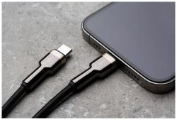 FIXED opletený kábel USB-C to USB-C PD 1.2m čierny
