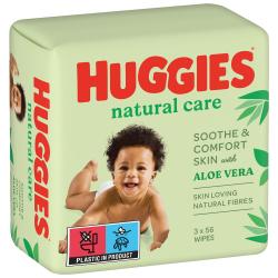 HUGGIES® Natural Triplo Obrúsky vlhčené 56x3 ks