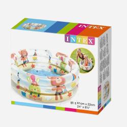 Intex_A Intex 57106 Bazén 3-kruhový pre bábätká 1-3 roky 61x22cm