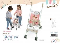 DeCuevas DeCuevas 90048 Skladací kočík pre bábiky golfový SWEET 2022 - 56 cm