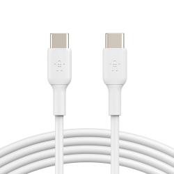 Belkin kábel USB-C to USB-C 2m opletený biely