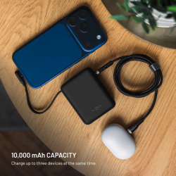 FIXED Zen 10 Loop USB-C 10000mAh 30W s LCD displejom a integrovaným káblom