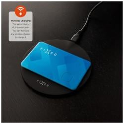 FIXED Tag Card s podporou Find My, bezdrôtové nabíjanie, modrý