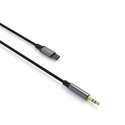 FIXED Link adaptér USB-C na 3.5mm Jack 1.5m space gray s DAC chipom