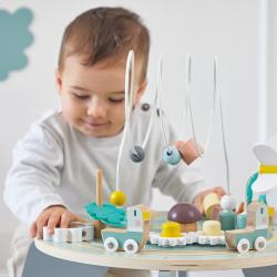 Janod Janod Sweet Cocoon Drevený motorický stolík s aktivitami Záhrada  + doručenie zadarmo 