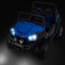 BENEO RSX Modré, Pohon 4x4, 2x12V, EVA kolesá, široké dvojmiestne čalúnené sedadlo, 2,4 GHz DO, 4 X 