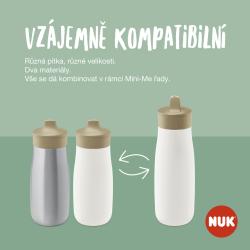 NUK Fľaša Mini-Me Sip nerezová - fialová 300ml, 9m+