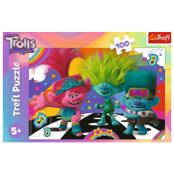 Trefl Trefl Puzzle 100 dielikov - Zábavní Trollovia / Universal Trolls 3 (2023)