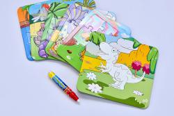 MAC Toys Vyfarbovacie puzzle zvieratá