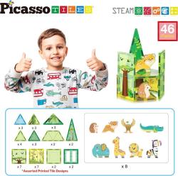 Orbico Picasso stavebnica Safari Set s 8 zvieratami