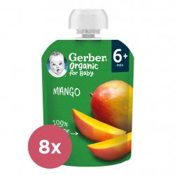 8x GERBER Organic Kapsička mango 90 g?