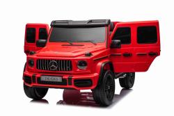 BENEO Mercedes-Benz G63 AMG 4x42 Dvojmiestne 12V, červené, MP3 Prehrávač s USB/AUX vstupom, Pohon 4x