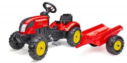 Falk Falk šliapací traktor 2058L Country Farmer s vlečkou - červený