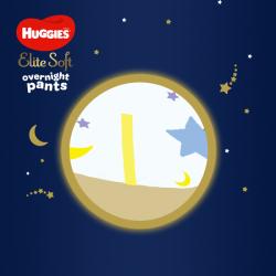 4x HUGGIES® Elite Soft Pants OVN Nohavičky plienkové jednorazové 5 (12-17 kg) 17 ks