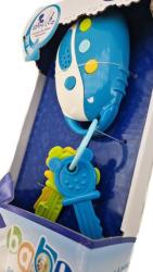 Wiky Baby detské kľúče modré s efektami 23cm