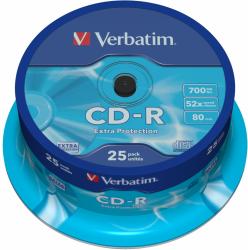 Verbatim CD-R 25ks, 700MB 52x