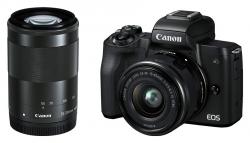 Canon EOS M50 + EF-M 15-45mm IS STM + EF-M 55-200mm IS STM čierny