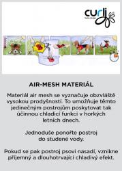 CURLI Postroj pre psov so sponou Air-Mesh Moss L, 8-10 kg