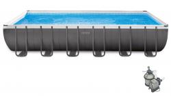 Intex Záhradný bazén INTEX 26364 Ultra Frame 732 x 366 x 132 cm piesková filtrácia  + Doprava ZADARMO