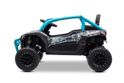 BENEO Kawasaki TERYX KRX 1000 12V, modré, jednomiestne, odpružená zadná náprava, 2,4 Ghz diaľkové ov