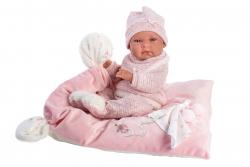 Llorens Llorens 73860 NEW BORN DIEVČATKO - realistická bábika bábätko s celovinylovým telom - 40cm