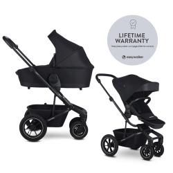 EASYWALKER Kočík kombinovaný Harvey5 2v1 Midnight Black LITE AIR