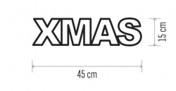 Emos LED nápis XMAS drevený 45cm