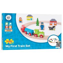 Bigjigs Rail Moja prvá vláčikodráha 19 dielov