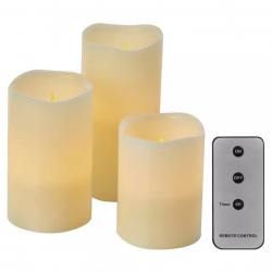 Emos LED dekorácia – 3x vosková sviečka, 3x 3xAAA, vnútorná, vintage, ovládač