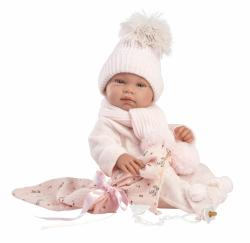 Llorens Llorens 84338 NEW BORN DIEVČATKO- realistická bábika bábätko s celovinylovým telom - 43 cm
