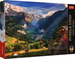 Trefl Trefl Puzzle 1000 Premium Plus - Foto Odysea: Údolie Lauterbrunnen, Švajčiarsko