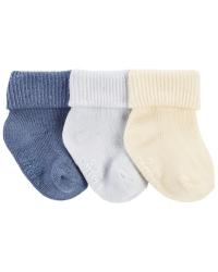CARTER'S Ponožky Blue Ribbed chlapec LBB 3 ks 12-24m