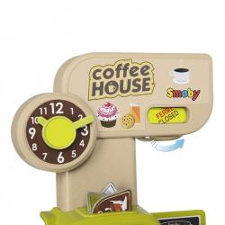 Smoby SMOBY 350214 Kaviareň s kávovarom, so skenerom, čítačkou kariet, elektronickou pokladnicou