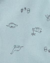 CARTER'S Set 3dielny tričko dl. rukáv, polodupačky, čiapka Blue Dino chlapec LBB PRE, veľ. 46