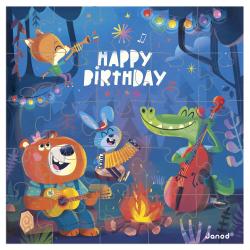 Janod Janod Blahoželanie k narodeninám s puzzle Les