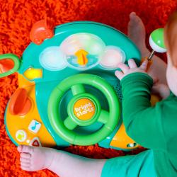 BRIGHT STARTS Hračka hudobná svetelná volant Lights&Colors Driver™ 6m+