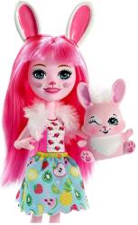 Mattel Mattel Enchantimals bábika so zvieratkom (Bree Zajacová a Twist)