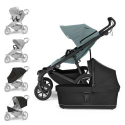 THULE Kočík Urban Glide 4-wheel Mid Blue/Black set XL