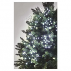 Emos Vianočná reťaz - svietiace trsy nano 8m studená biela, časovač
