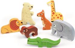 Janod Janod Drevené vkladacie puzzle pre najmenších ZOO Chunky