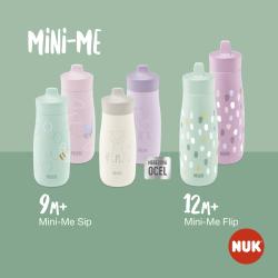 NUK Fľaša Mini-Me Flip - ružová 450ml, 12m+