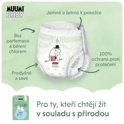 MUUMI Baby Pants 6 Junior 12-20 kg (36 ks), nohavičkové eko plienky