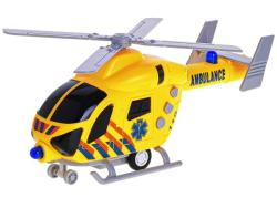 MIKRO -  Helikoptéra ambulancie 20cm na zotrvačník na batérie so svetlom a zvukom