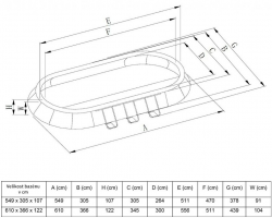 Intex bazén Metal Frame ovál 610x366x122 cm s filtračným zariadením