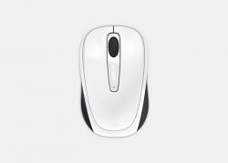 Microsoft Wireless Mobile Mouse 3500 white gloss