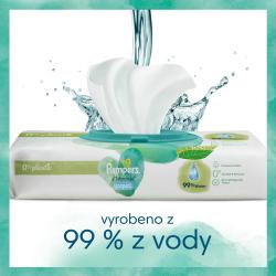 PAMPERS Obrúsky vlhčené Harmonie Aqua Plastic Free 24x48 ks