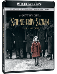 Schindlerov zoznam - výročná edícia 25 rokov (UHD + bonus BD)