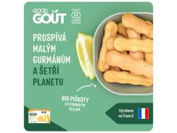 3x GOOD GOUT BIO Piškóty s esenciálnym citrónovým olejom (120 g), 8m+