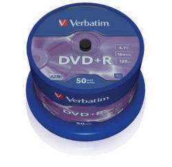 Verbatim DVD+R 50ks, 4.7GB 16x